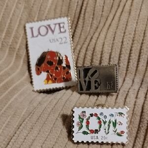 Love Brand Colorful Dog Stamp Pin